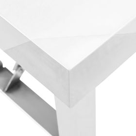 vidaXL Kitchen Folding Work Table 120 x 60 x 80 cm Stainless Steel (Option: as picture)