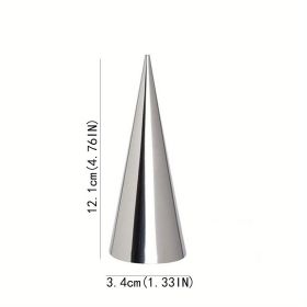 3 pcs Set Stainless Steel Horn Bread Mold, Household Baking Tool, Oven Baking Tool, Kitchen Accessories (Quantity: 3 Piece Set)