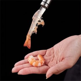 2 pcs 5 In 1 Multifunctional Shrimp Line Fish Maw Knife Household Shrimp Line Knife; Fish Scale Planer Seafood Knives Tool For Kitchen (Material: 304 Stainless Steel)