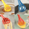 1 pc Multifunctional 3-in-1 Egg Whisk Food Holder Noodle Holder Baking Tool Egg Stirrer Manual Whisk 1 Pack 11.02'' × 2.76''