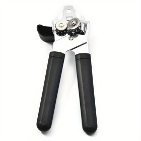 1pc Can Opener (Color: Black)
