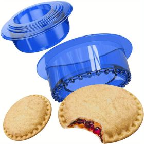 1 pc, Uncrushable Bread Sandwich Maker Mold for Toddlers - Perfect for DIY Cookies, Lunchboxes (Color: Blue)