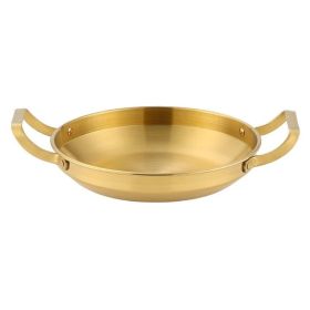 Double Ears Pan Seafood Rice Pan Fried Chicken Tray (Type: 22cm, Color: Gold)