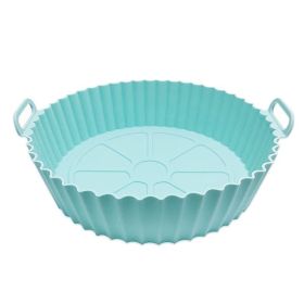 1/2 pcs Air Fryer Silicone Pot; Reusable Air Fryer Liners; Silicone Air Fryer Basket; Food Safe Air Fryer Accessories (Color: 1pcs Light Blue)