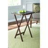 Indoor Single Folding TV Tray Table Natural 19 x 15 x 26