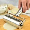 1 pc, Baker Roller, 360 Degree Rolling Baker Roller, Stainless Steel Roller For Baking, Creative Stainless Steel Dough Roller, Non-stick Pastry Roller