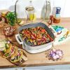 5-in-1 Electric Expandable Skillet;  Black Sesame | White Icing