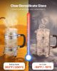 VEVOR French Press Coffee Maker, 34 Ounce 1 Liter Borosilicate Glass Coffee Press Tea Maker with Stainless Steel Filter